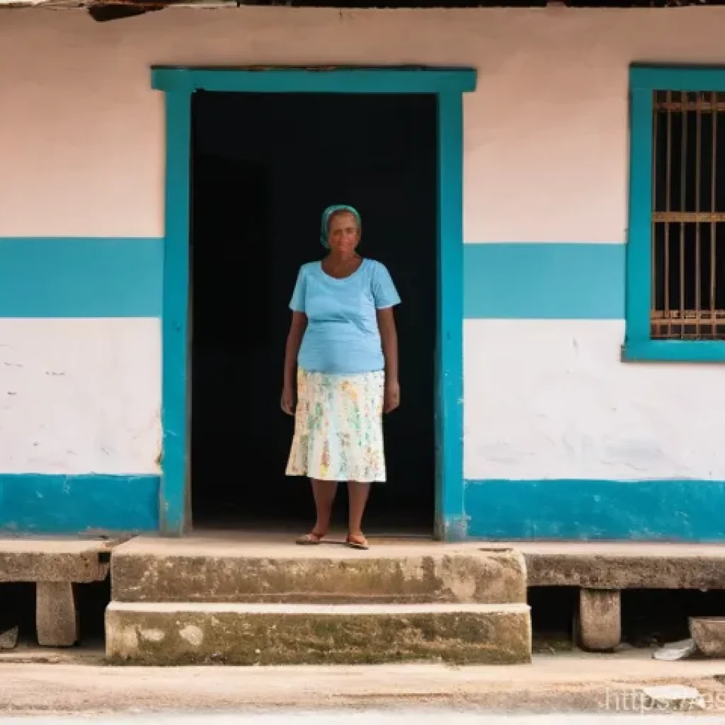 앤티가 바부다 부패 문제 - **Prompt 1: Daily Life and Unfulfilled Promises**
    A realistic depiction of a young mother, in he...