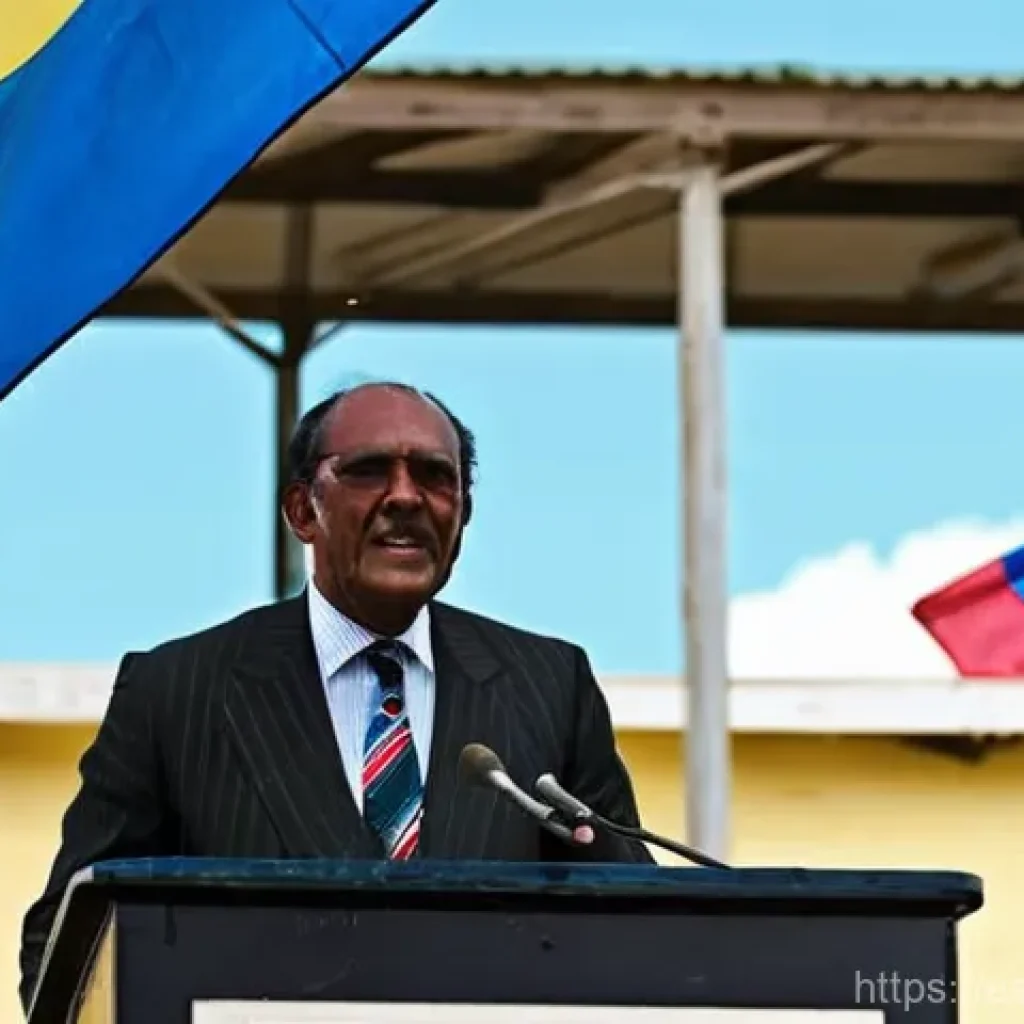 앤티가 바부다 총리 목록 - **Prompt: The Architect of Independence**
    A powerful and commanding Sir Vere Cornwall Bird Sr., ...