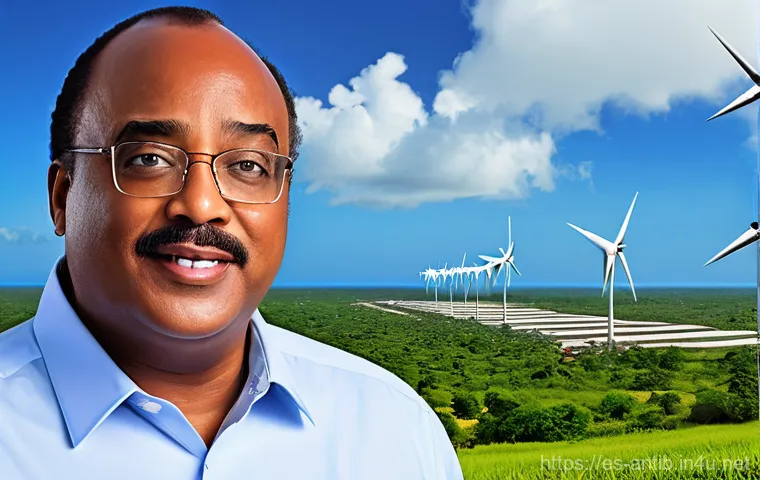 앤티가 바부다 총리 목록 - **Prompt: The Economic Visionary**
    A dynamic Lester Bird, exuding a sense of purpose and progres...