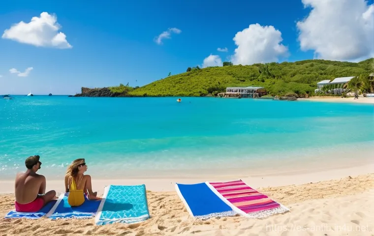 앤티가 바부다 세인트루시아 비교 - **Antigua Beach Paradise & History:**
    A stunning, wide-angle shot of Half Moon Bay in Antigua, s...