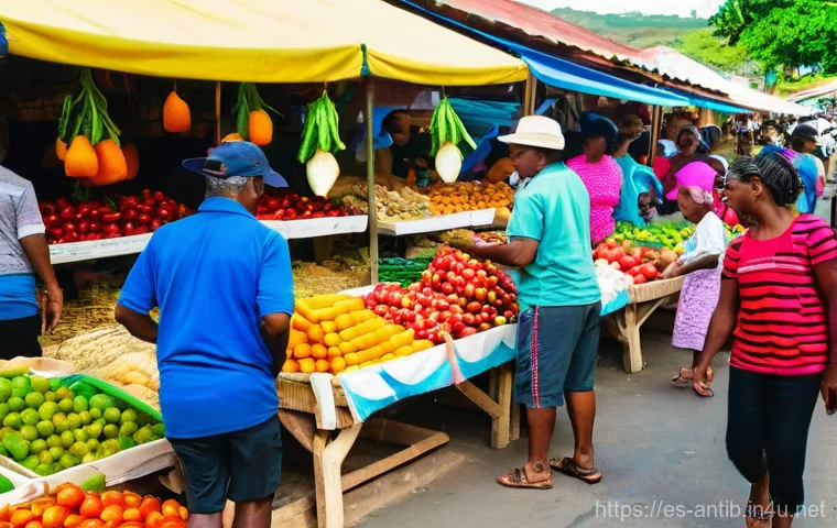 앤티가 바부다 이민 및 비자 - **Prompt:** A vibrant and dynamic overhead shot of a diverse individual, appearing to be in their la...