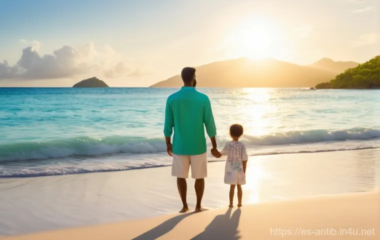 앤티가 바부다 이민 및 비자 - **Prompt:** A lively and colorful scene depicting a bustling open-air local market in Antigua. The i...